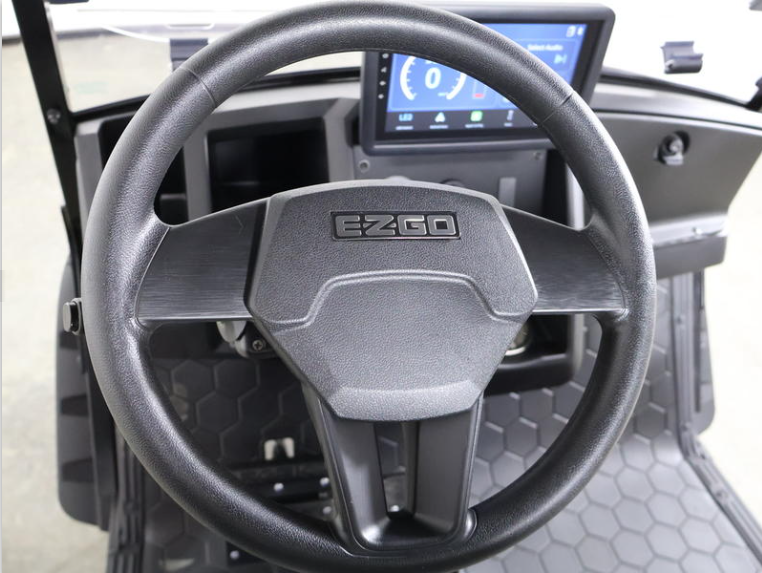 2026 E-Z-GO® Express 4 XTL Electric Blue 13.5 HP EFI Gas Lifted Golf Cart - Image 9