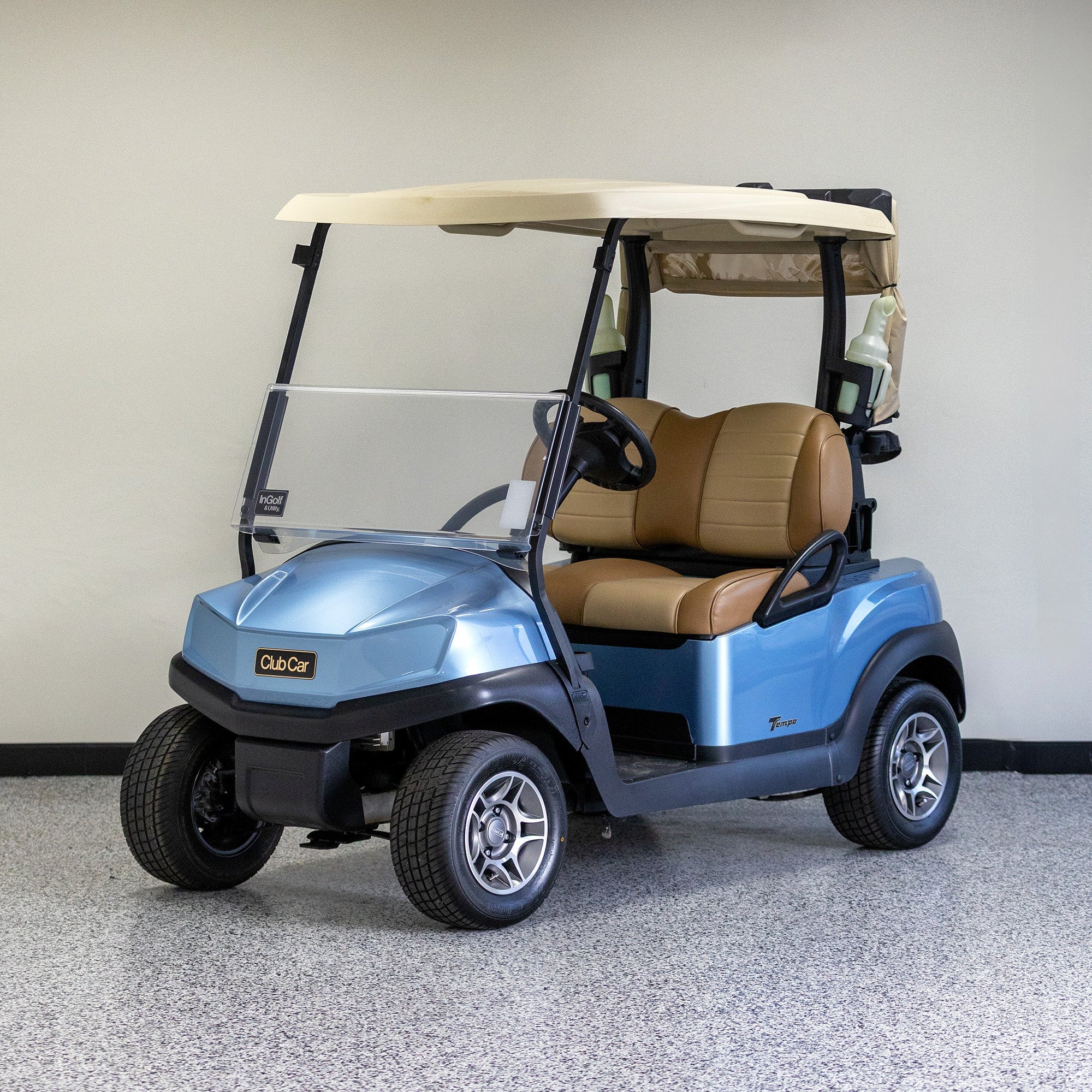Refurbished 2021 Club Car Tempo Lithium Golf Cart - Ice Blue - Image 3