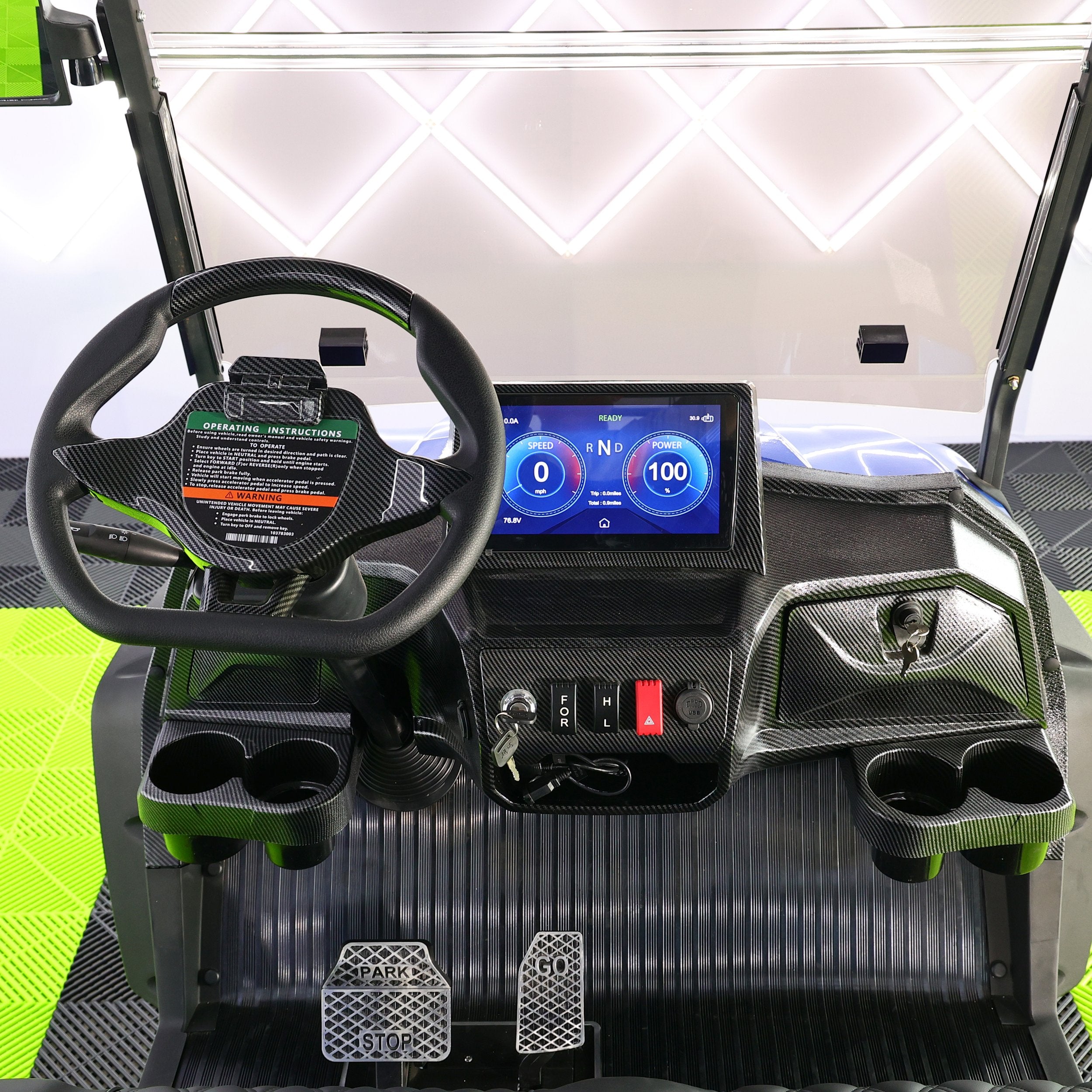 MMC Golf Carts 2026 4 Seater MMC MD Carbon Prestige Electric Golf Cart With 72V Lithium Battery - Image 16