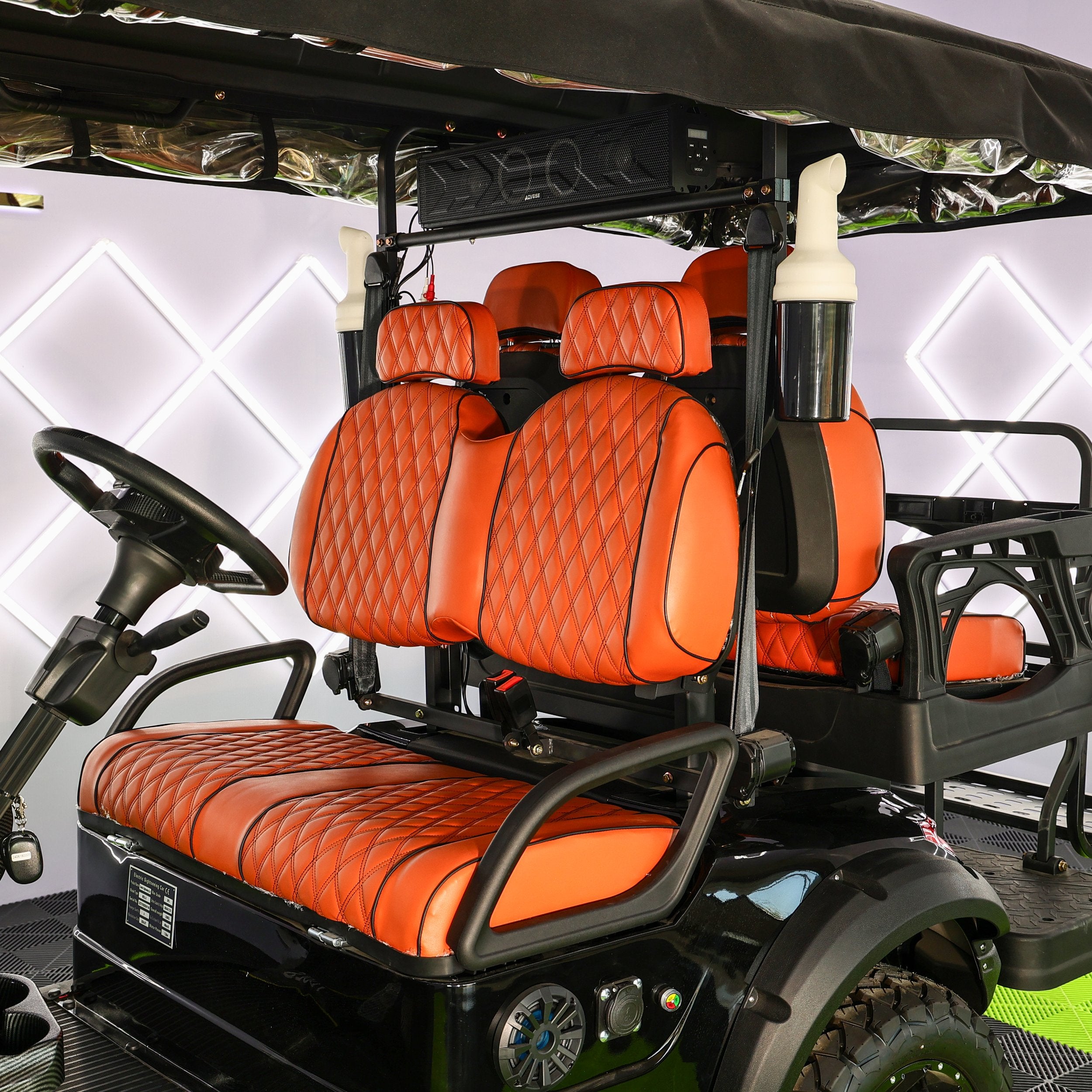 MMC Golf Carts 2026 4 Seater MMC MD Carbon Prestige Electric Golf Cart With 72V Lithium Battery - Image 9