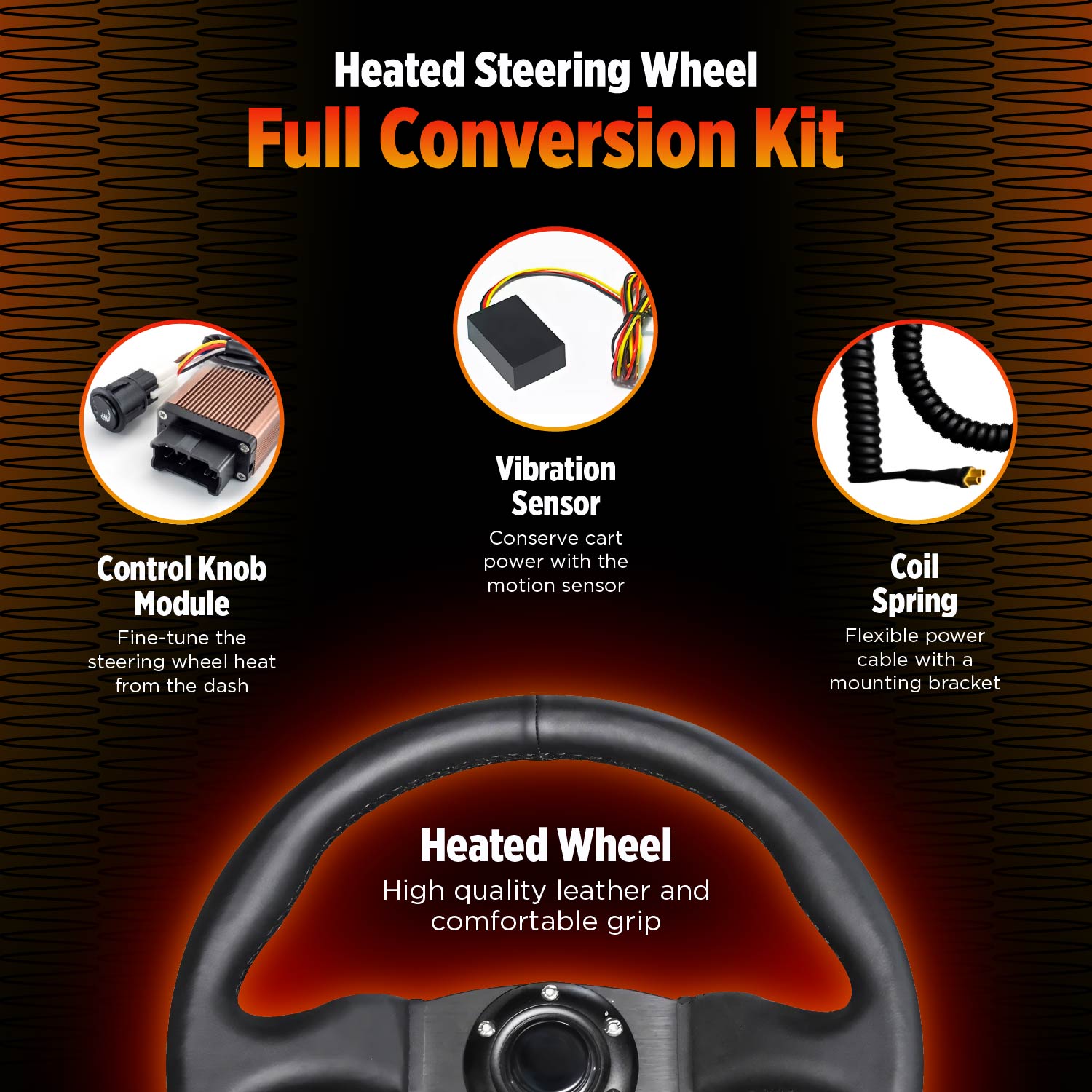 Heated Steering Wheel Full Conversion Kit - Image 3