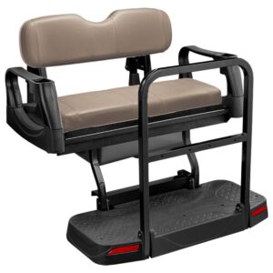 Alternative view of EZGO TXT Elite Series Golf Cart Rear Flip Seat Kit
