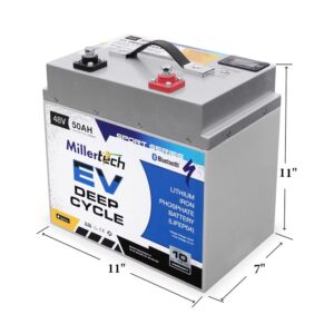 Alternative view of 48V 50AH Golf Cart Battery (4850-BT) by Miller Tech