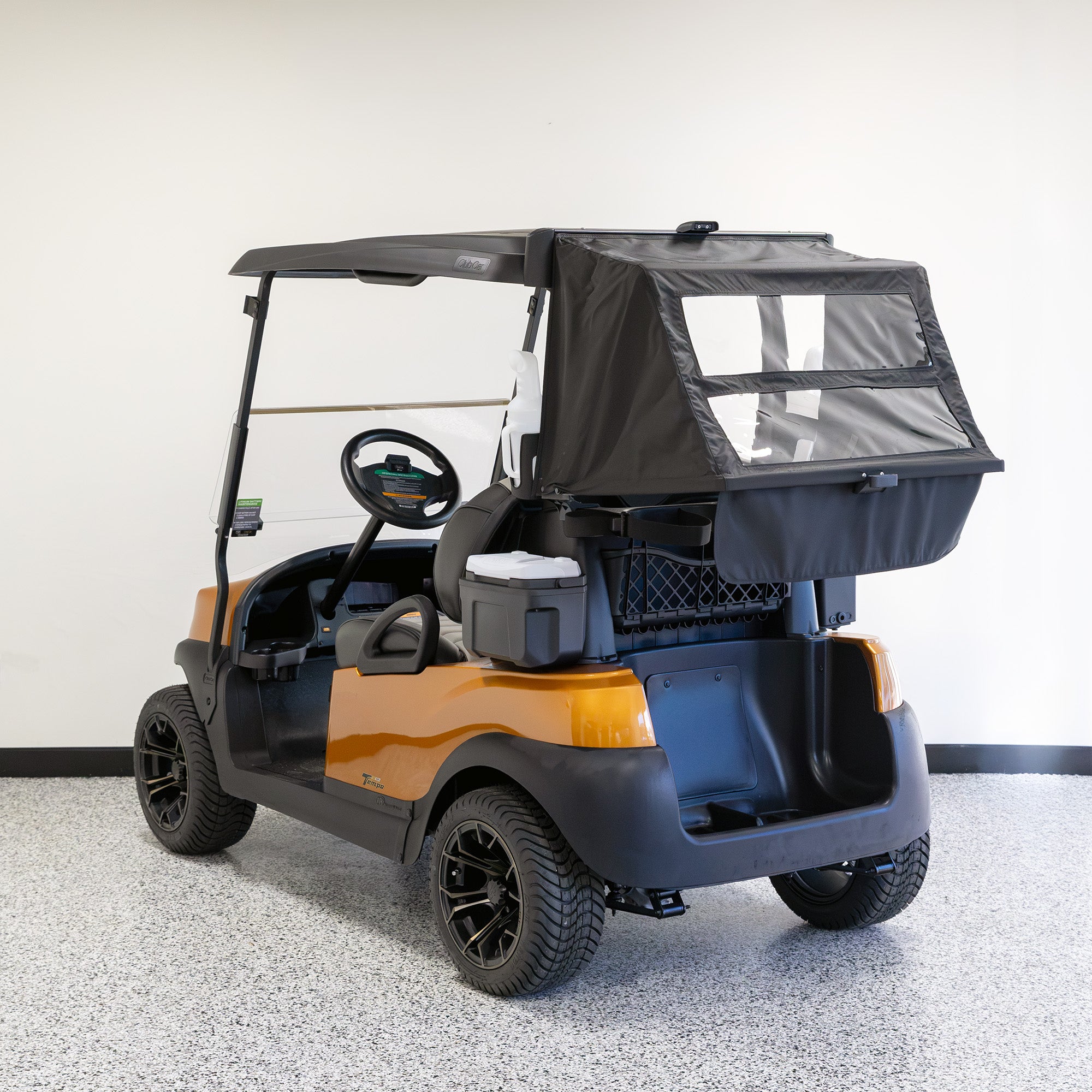 Refurbished 2021 Club Car Tempo Lithium Golf Cart - Atomic Orange - Image 7
