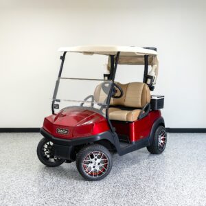 Alternative view of Refurbished 2019 Club Car Tempo Lithium Golf Cart - Candy Apple Red Lithium