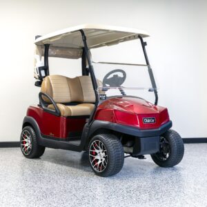 Refurbished 2019 Club Car Tempo Lithium Golf Cart - Candy Apple Red Lithium