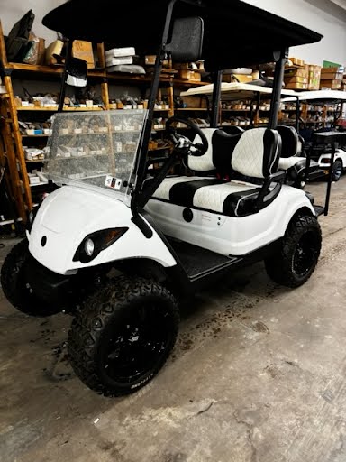 STREET LEGAL USED YAMAHA ELECTRIC 4-PASSENGER GOLF CAR - Image 2